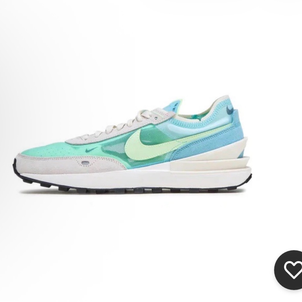 Nike Waffle One Women's Shoes Size 7 1/2 Women Bleached Aqua/Lime Glow NEW